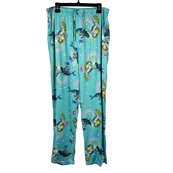 Briefly Stated Pants PJs Unicorn Pug Dog Cat Narwhal Battle EPIC Rainbow Size L - Picture 2 of 15